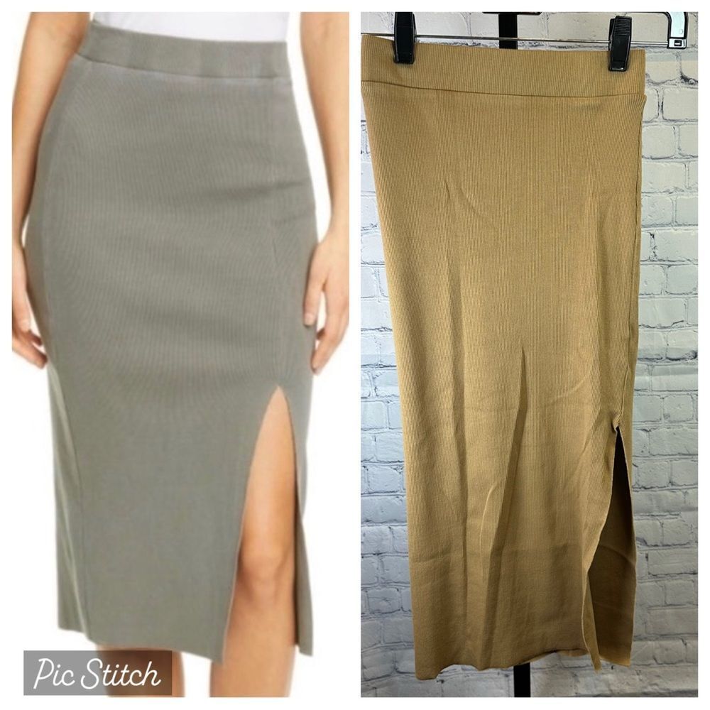 NSF Women's Pencil Skirt in Camel Size Petite